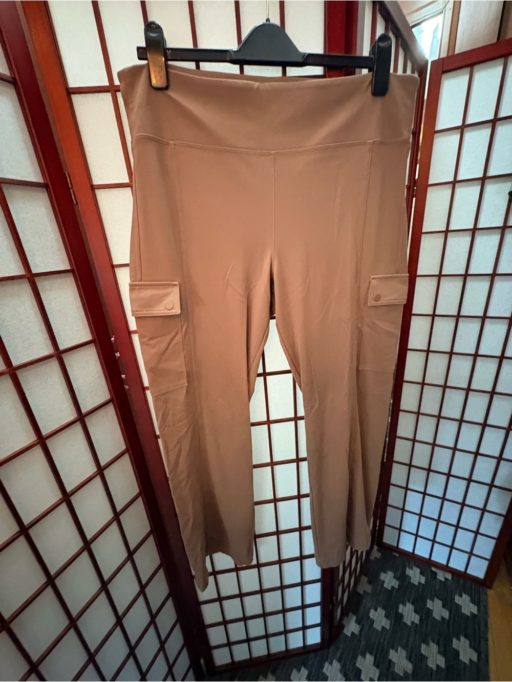 Athleta Delancy Tan Cargo-Style Pants